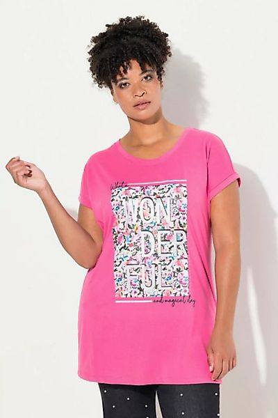 MIAMODA T-Shirt T-Shirt oversized farbiger Print Rundhals günstig online kaufen