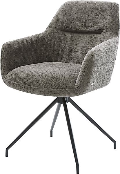DELIFE Polsterstuhl Pejo-Flex, Kreuzgestell konisch Schwarz günstig online kaufen