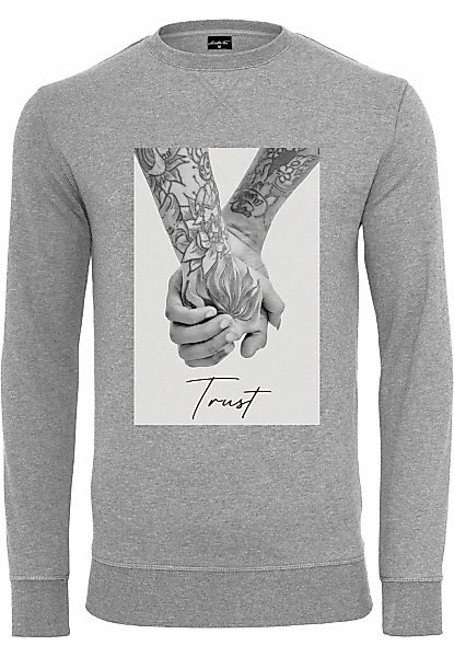 MisterTee Rundhalspullover "MisterTee Herren Trust 2.0 Crewneck" 1 Stk. tlg günstig online kaufen