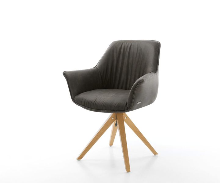 DELIFE Polsterstuhl Keila-Flex, mit Armlehnen Holzgestell günstig online kaufen