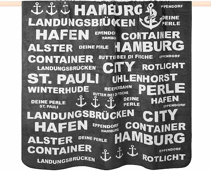 PAD Wohndecke "TYPO HAMBURG" Made in Europe günstig online kaufen