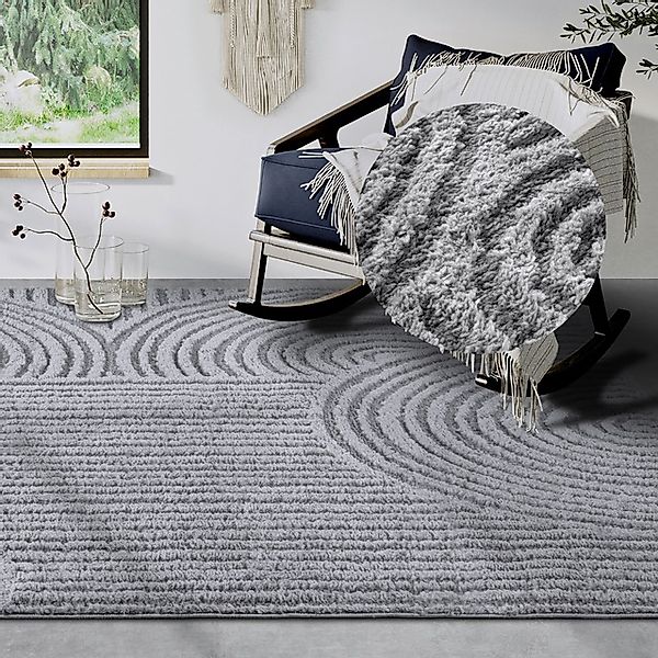 ELLE DECORATION Designteppich »Chappe«, rechteckig, 18 mm Höhe, Shaggy, Läu günstig online kaufen