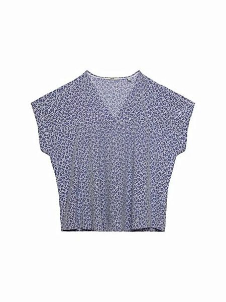 Esprit Kurzarmbluse CURVY Bluse mit V-Ausschnitt, LENZING™ ECOVERO™ günstig online kaufen