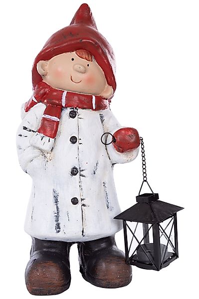 Wohnando Dekofigur Winterkind Junge für Drinnen günstig online kaufen
