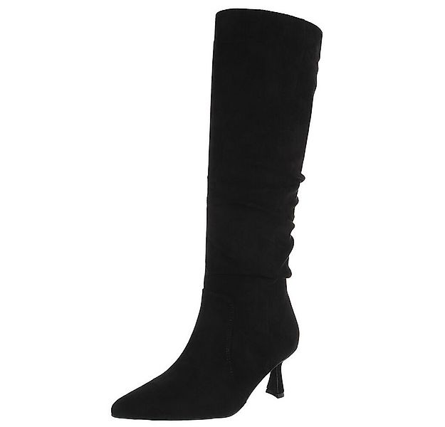 Ital-Design Elegante Overknee-Stiefel mit Stiletto Absatz für Damen Stiefel günstig online kaufen