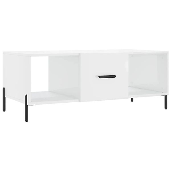 vidaXL Couchtisch Hochglanz-Weiß 102x50x40 cm Holzwerkstoff 829310 günstig online kaufen