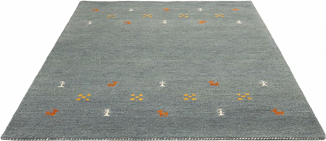 THEKO Wollteppich "Gabbeh Motiv, Handgefertigt, Teppich, Tiermotiv, reine W günstig online kaufen