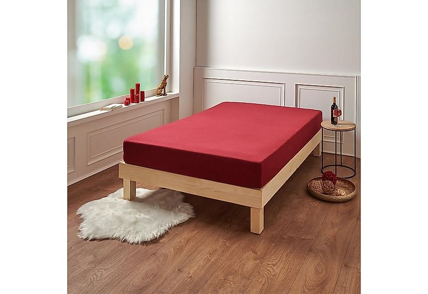 TRAUMSCHLAF Spannbettlaken Premium Interlock, Jersey, Gummizug: Rundumgummi günstig online kaufen