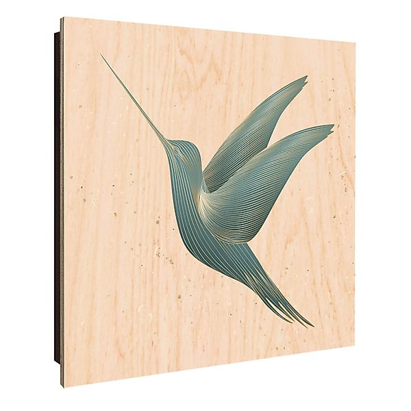 Banjado Schlüsselkasten Holz 30x30cm Schwarz Scharnier Rechts 50 Haken Desi günstig online kaufen