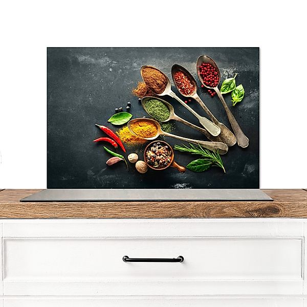 MuchoWow Küchenrückwand Löffel - Kräuter - günstig online kaufen