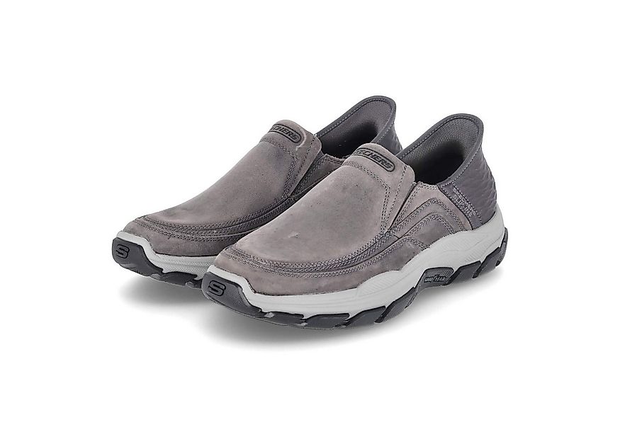 Skechers Skechers 204810 CHAR Herren Leder & Textil schwarz Slipper günstig online kaufen