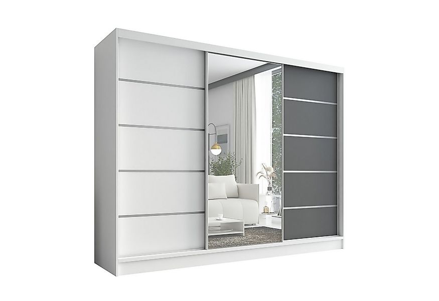 A&J MöbelLand GmbH Schiebetürenschrank AURELIA 1 mit 3 Schubladen und Spieg günstig online kaufen