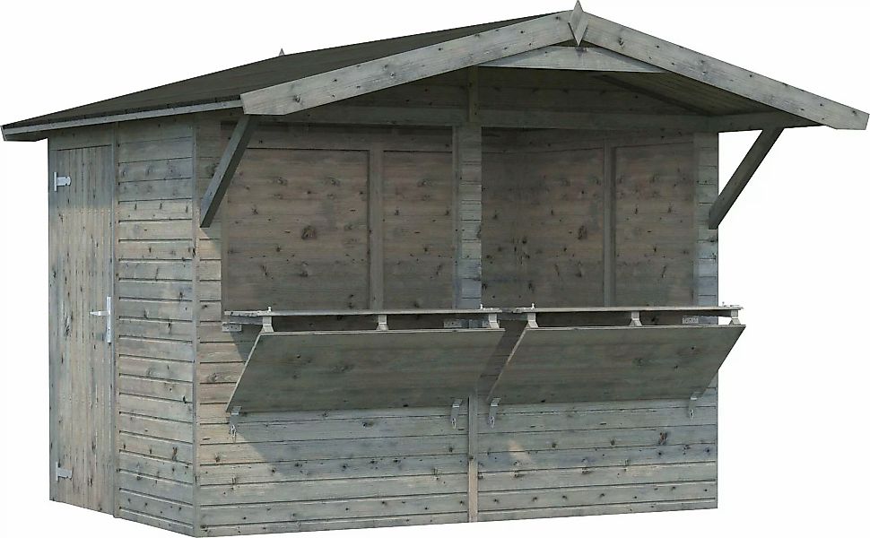 Palmako Gerätehaus "Marktstand Stella", grau günstig online kaufen