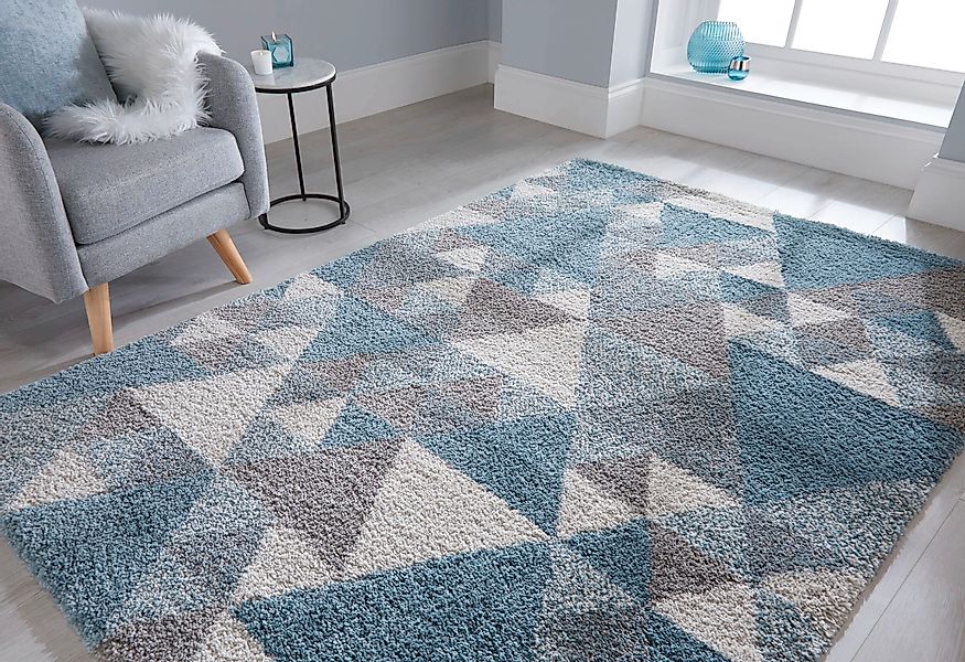 FLAIR RUGS Hochflor-Teppich »Nuru« rechteckig 30 mm Höhe Shaggy Berber Opti günstig online kaufen