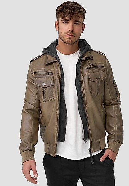 Indicode Winterjacke Aaron mit gerippten Ärmel - und Saumabschluss günstig online kaufen