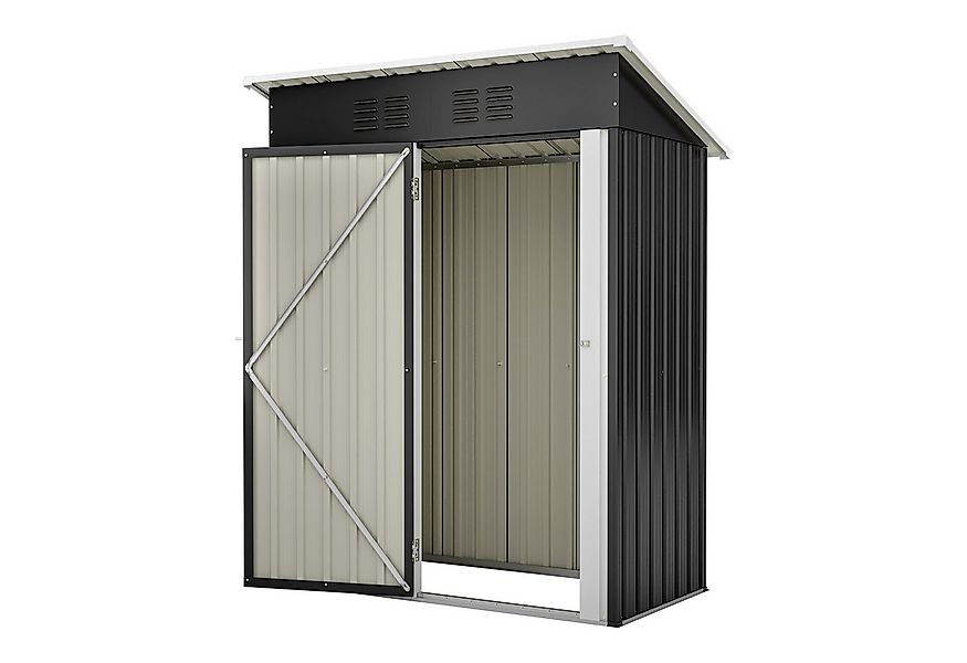 Thanaddo Gartenhaus Metall Gerätehaus Geräteschuppen Inkl. Metallfundament, günstig online kaufen