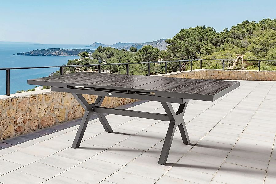 Destiny Esstisch GARDA, (160/ 210x75x100cm), Aluminium günstig online kaufen
