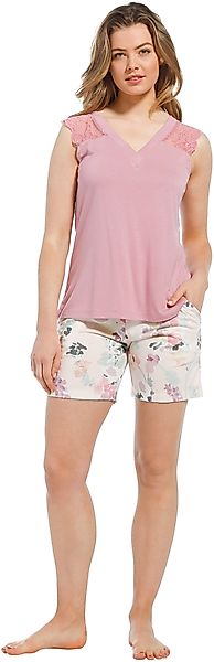 Pastunette Schlafanzug Damen Shorty Schlafanzug kurz günstig online kaufen