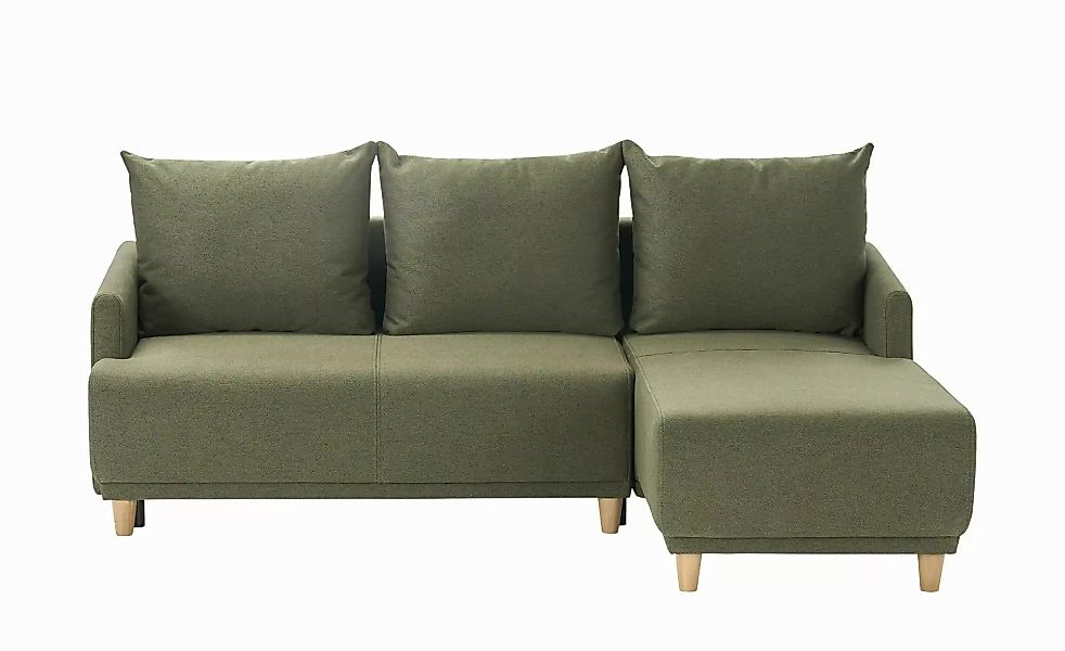 Ecksofa  Lidya ¦ grün ¦ Maße (cm): B: 220 H: 94 T: 161 Polstermöbel > Sofas günstig online kaufen