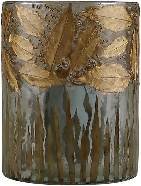 AM Design Windlicht "Kerzenhalter Blätter, aus Glas", (1 St.), Stumpenkerze günstig online kaufen