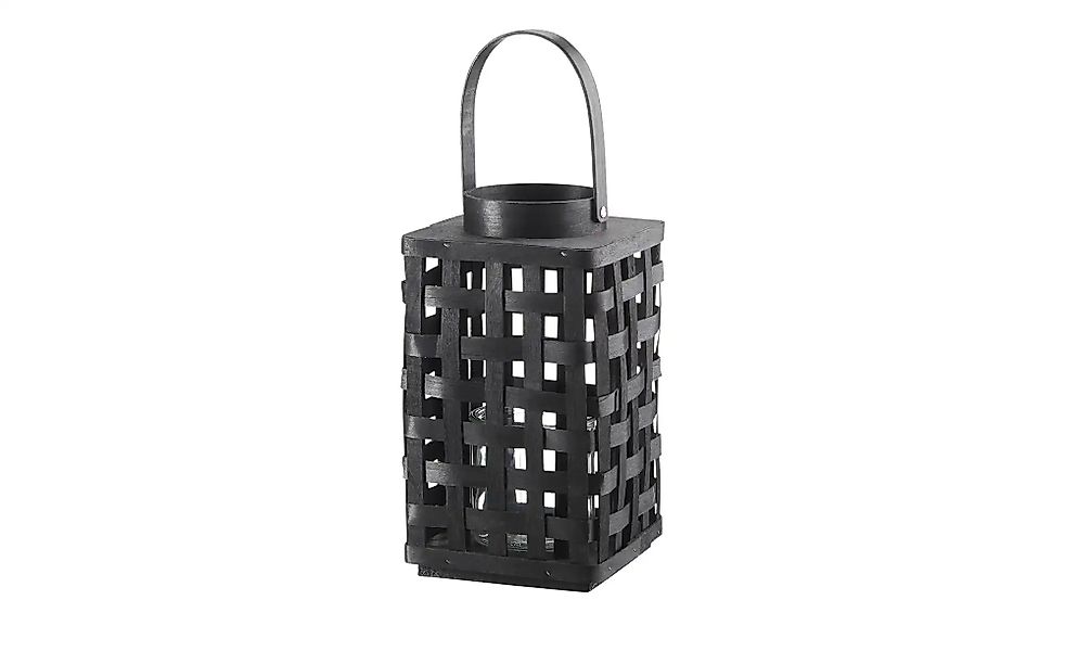 Laterne   ¦ schwarz ¦ Holz,Glas ¦ Maße (cm): B: 16 H: 29 T: 16.0 Accessoire günstig online kaufen