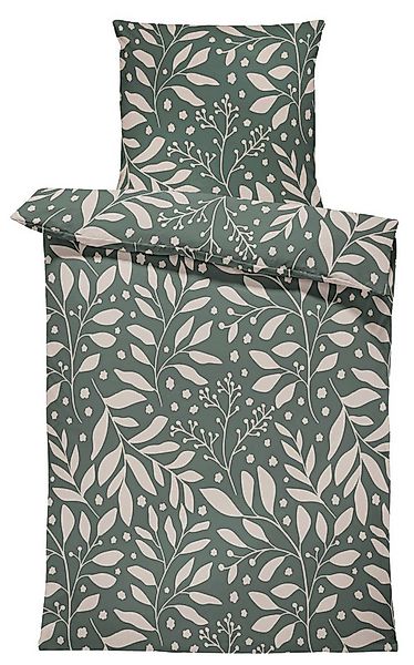One Home Bettwäsche Blätter, Jersey, 2 teilig, geblümt Blumen, kuschelig we günstig online kaufen