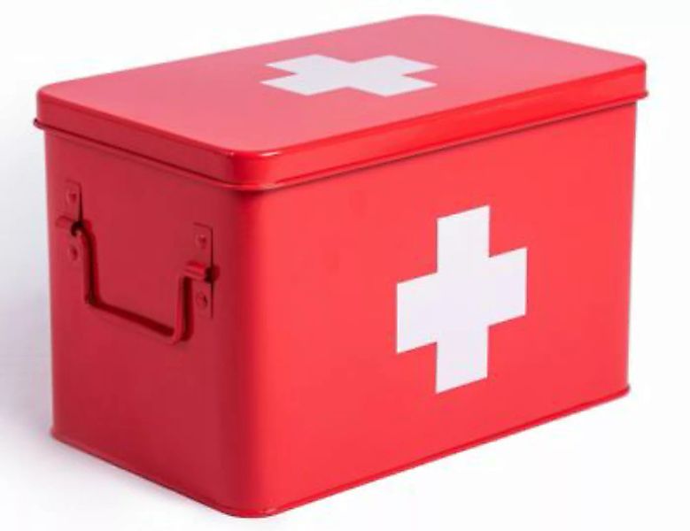 Zedelmaier Medizin Box Metall Groß(32x19x20 cm) rot günstig online kaufen