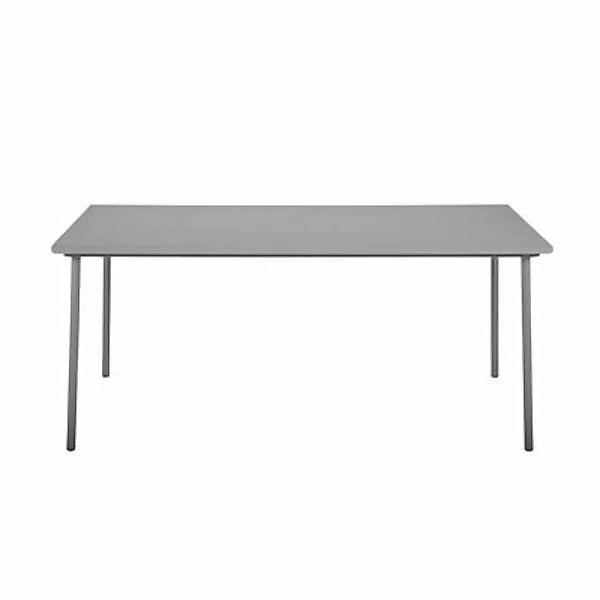 rechteckiger Tisch Patio metall grau / Edelstahl - 200 x 100 cm - Tolix - G günstig online kaufen