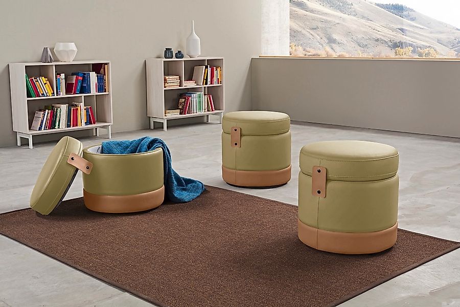 Egoitaliano Hocker "Tonder, Designhocker als Blickfang mit tollen Details", günstig online kaufen