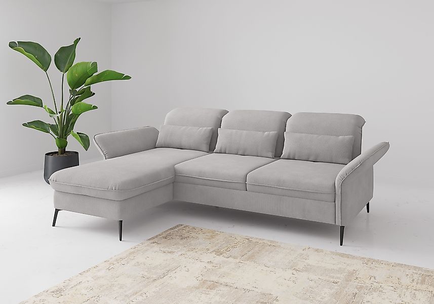 sit&more Ecksofa »Emely, inkl. Sitztiefenverstellung« wahlweise mit Bettfun günstig online kaufen