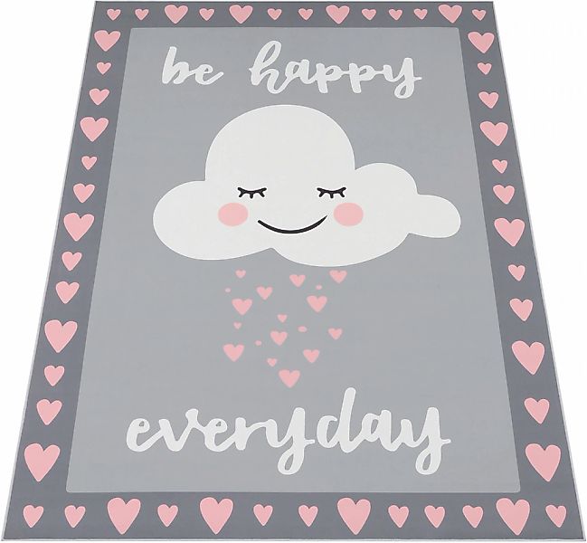 Paco Home Kinderteppich "Aleyna 119" rechteckig 5 mm Höhe Spielteppich, bed günstig online kaufen