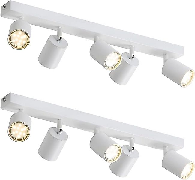 ZMH LED Deckenstrahler Retro Deckenleuchte Weiß/Schwarz günstig online kaufen