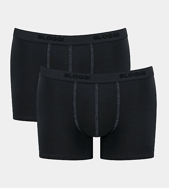 sloggi Boxer "Men 24/7", (2er Pack), weich, atmungsaktiv, Baumwollmix, elas günstig online kaufen