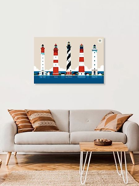 Poster / Leinwandbild - Lighthouse Island günstig online kaufen