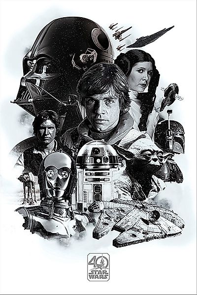 PYRAMID Poster Star Wars 40th Anniversary günstig online kaufen