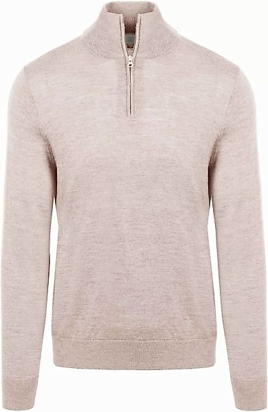 King Essentials The Michael Half Zip Pull Merino Greige - Größe S günstig online kaufen