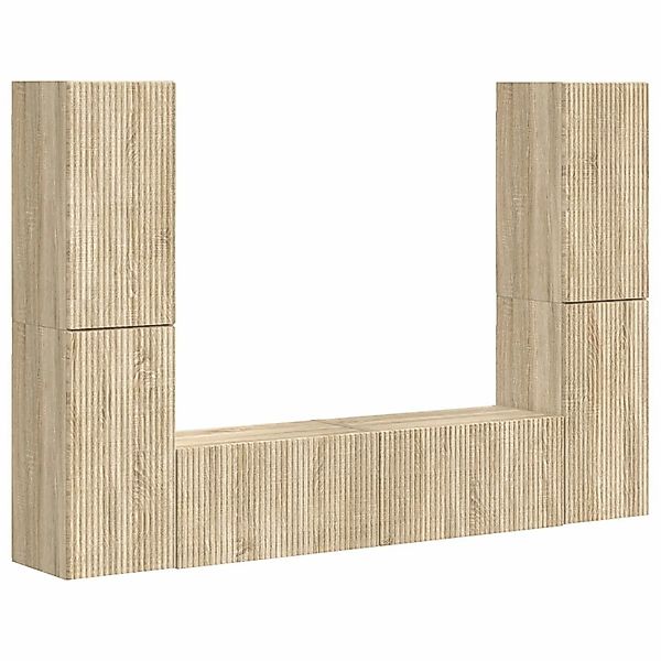 vidaXL TV-Schrankset 6 Stk Sonoma-Eiche Holzwerkstoff 3409107 günstig online kaufen