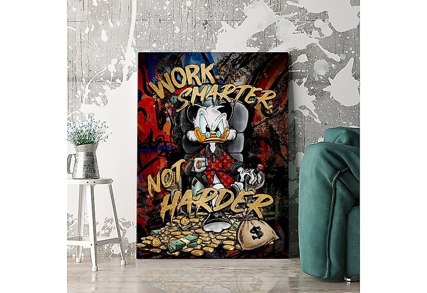 Artmazing Leinwandbild Work smarter, not harder, XXL Leinwand 120x80, Poste günstig online kaufen