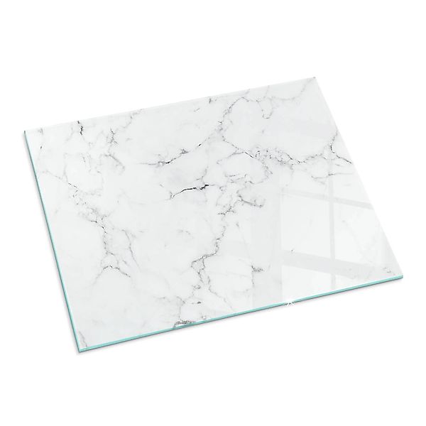 Tulup Glasplatte für Kamin Geädertes Marmormuster Glas unter Kamin Rechteck günstig online kaufen