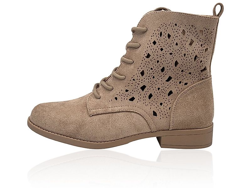 Nowaland Damen Schnür Stiefelette mit Reißverschluss Stiefelette Moderne We günstig online kaufen