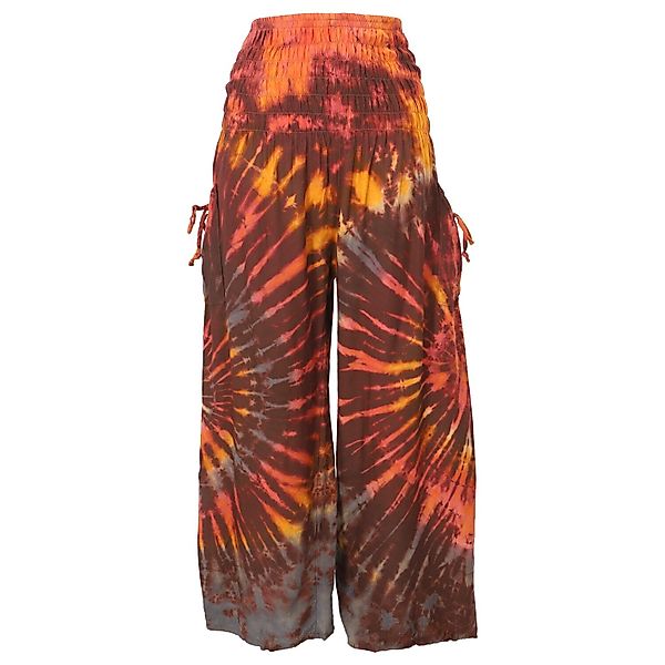 Guru-Shop Relaxhose Farbenfrohe Batikhose, Boho Palazzohose, günstig online kaufen