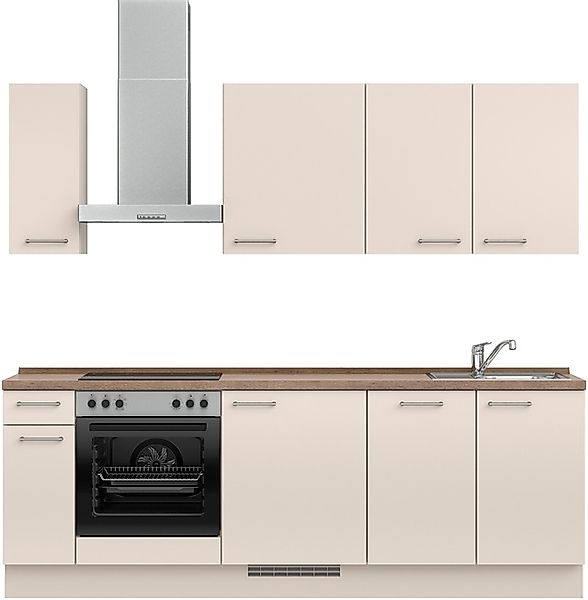 nobilia® Küchenzeile »"Laser I", Ausrichtung wählbar, Breite 240 cm« vormon günstig online kaufen