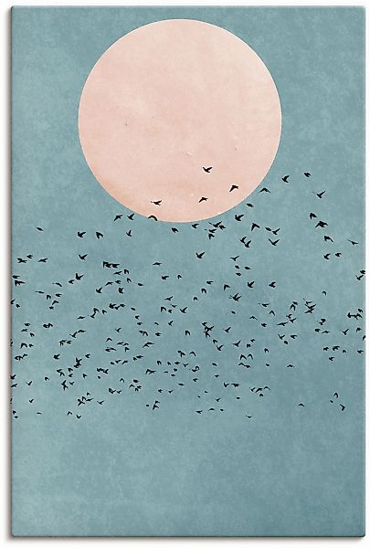 Artland Leinwandbild "Wegfliegen" Himmelsbilder 1 Stk. tlg. auf Keilrahmen günstig online kaufen