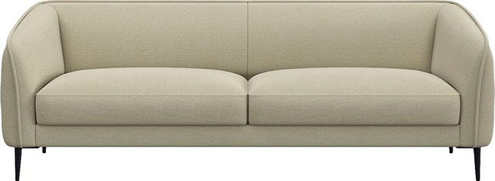 FLEXLUX 3-Sitzer "Belle Designsofa, Couch, bequem durch Kaltschaum im Sitz" günstig online kaufen