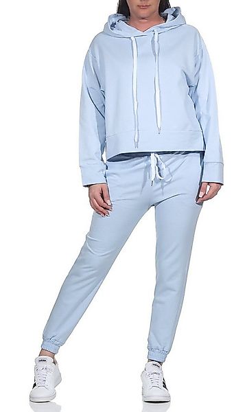 CLEO STYLE Jogginganzug Damen Jogginganzug 83991 Hellblau günstig online kaufen