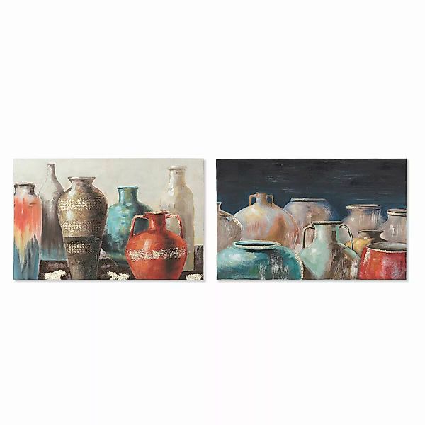 Bild Dkd Home Decor Leinwand Vase (90 X 2,7 X 60 Cm) (2 Stück) günstig online kaufen