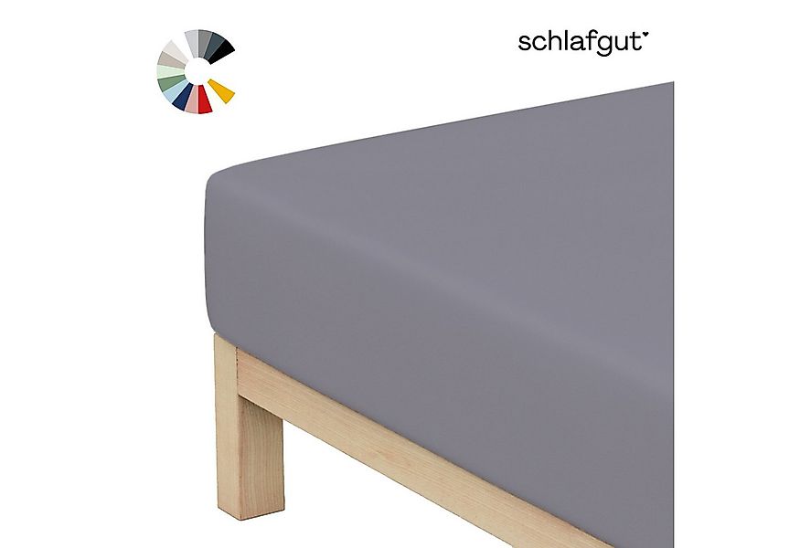 Schlafgut Spannbettlaken Basic Cotton Bettlaken, 160 g/m², 100% Baumwolle, günstig online kaufen