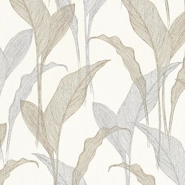 Bricoflor Blätter Tapete mit Illustration Mais Vliestapete mit Blättern in günstig online kaufen