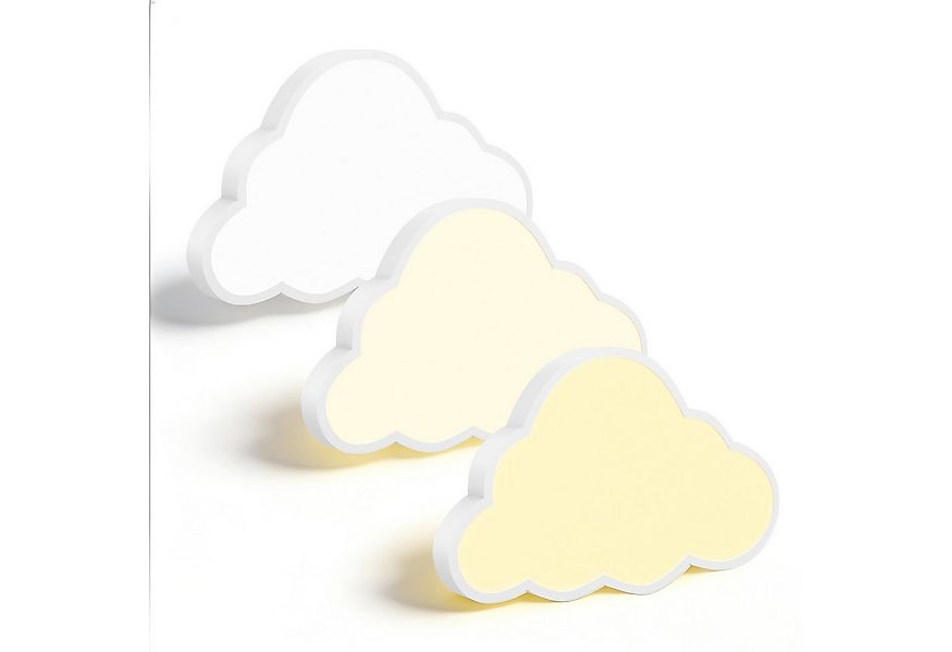 FIVMEN LED Deckenleuchte Wolken Deckenlampe 48W mit Fernbedienung Dimmbar, günstig online kaufen