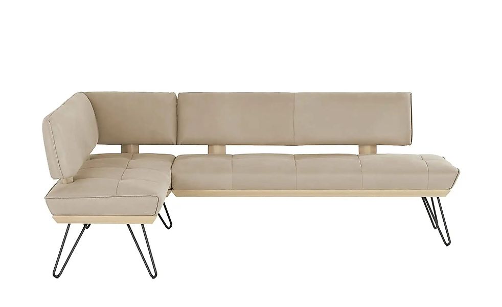 KOINOR Eckbank Leder Dining System 4 ¦ beige ¦ Maße (cm): B: 217 H: 88 T: 1 günstig online kaufen